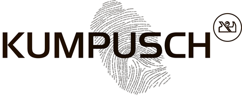 Wortbildmarke schriftzug Kumpusch dahinter ein fingerprint